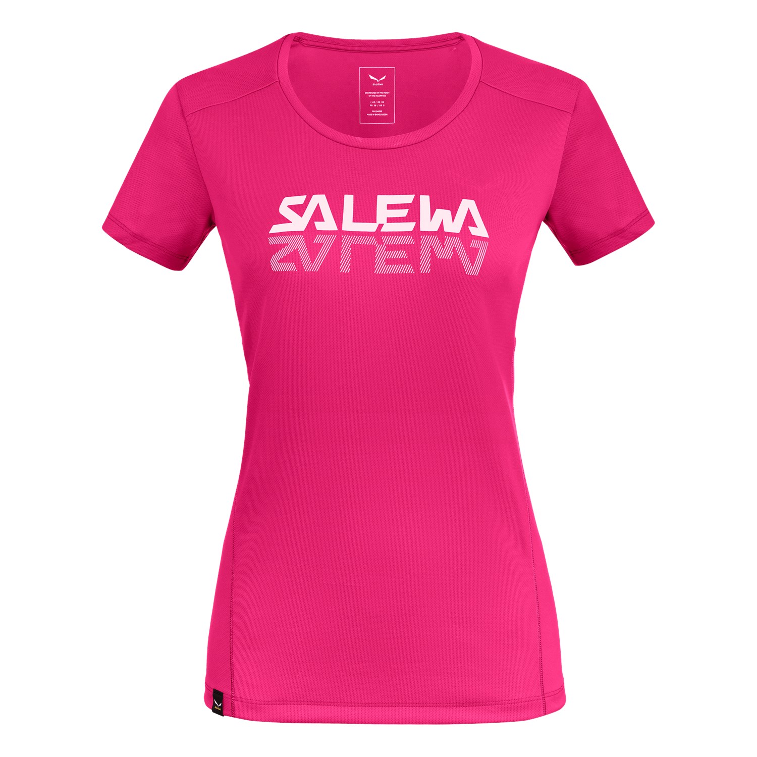 Salewa Sporty Graphic Dry T-Shirts γυναικεια ροζ Greece QN0513674